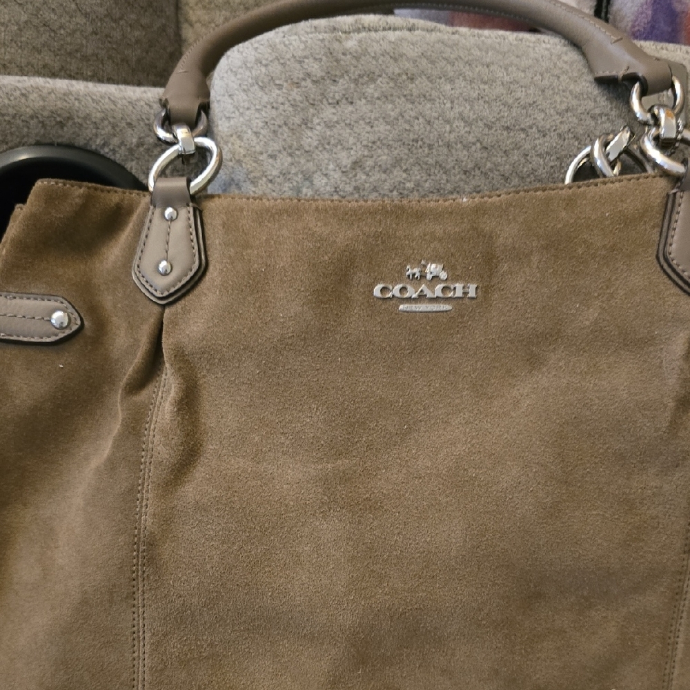Coach Beige Leather Interior Bag